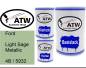 Preview: Ford, Light Sage Metallic, 4B / 5932: 500ml Lackdose + 500ml Klarlack + 250ml Härter - Set, von ATW Autoteile West.